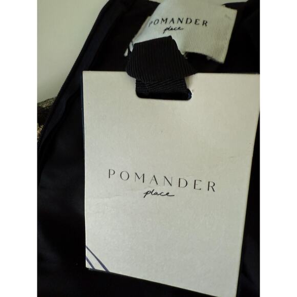 Tuckernuck Pomander Place Gold Embroidered Hem Lillith Black Dress Size XXL - Picture 8 of 11